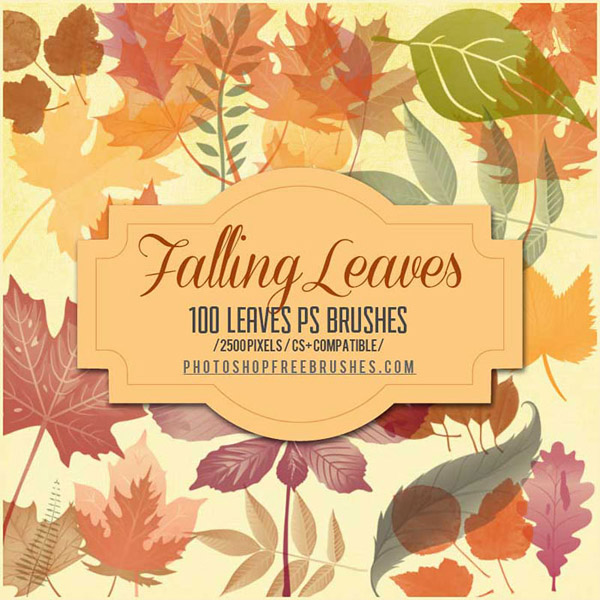 Кисти для фотошопа - Осенние листья