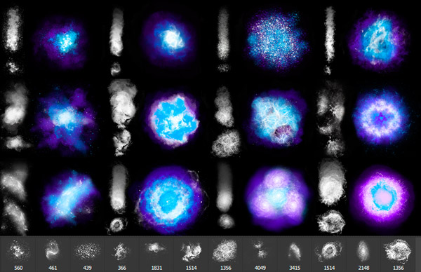 Кисти для фотошопа - Космические галактики