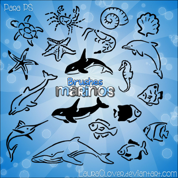 Кисти для фотошопа - Морские животные