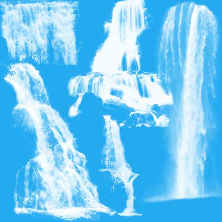 Кисть для фотошопа - Водопады 4