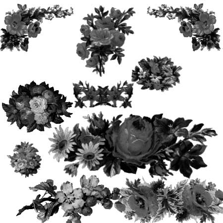 Кисть для фотошопа - Букеты цветов