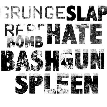 Кисть для фотошопа - Grunge Typography