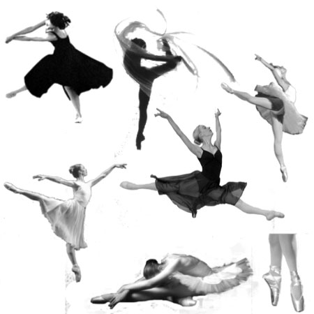 Кисть для фотошопа - Балерины