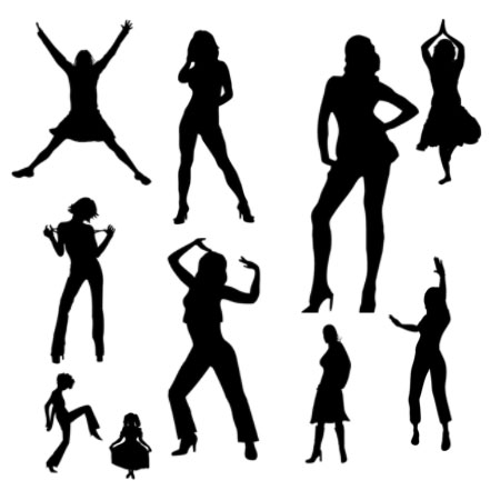 Кисть для фотошопа - Танцующие девушки (II)