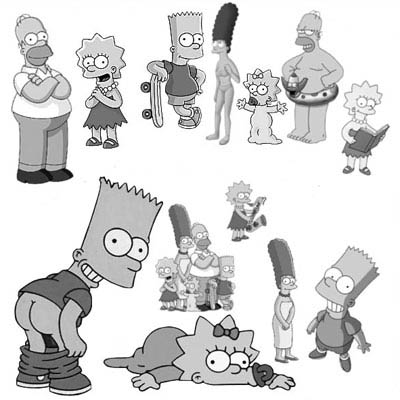 Кисть для фотошопа - Симпсоны Simpsons.