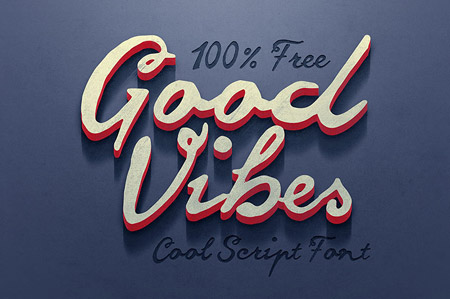 Шрифт - Good vibes
