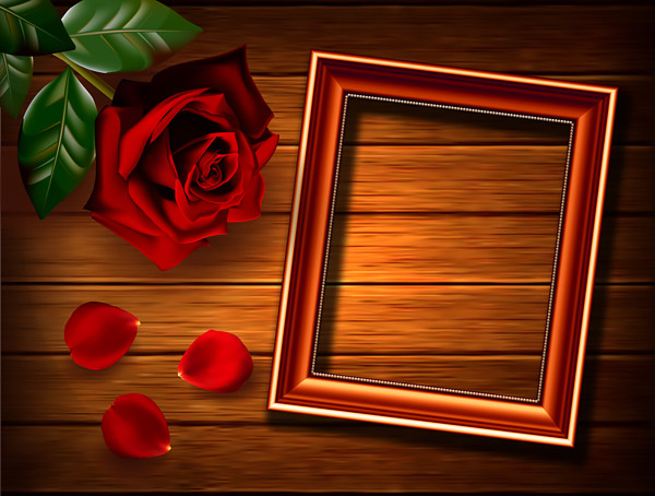 Рамка для фото - Фото с розой