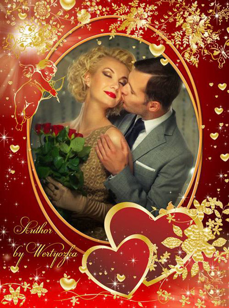 Рамка для фото - Колдовство любви в день святого валентина