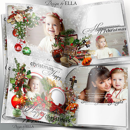 Рамка для фото  -  Фото книга Светлый праздник Рождества Часть 3
