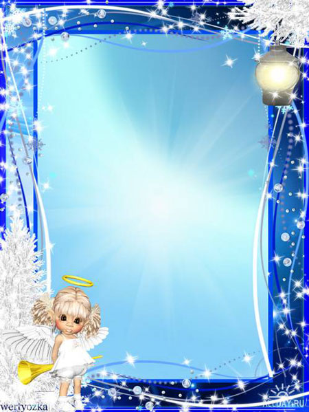 Рамка для фото - Маленький ангелочек и волшебный фонарик
