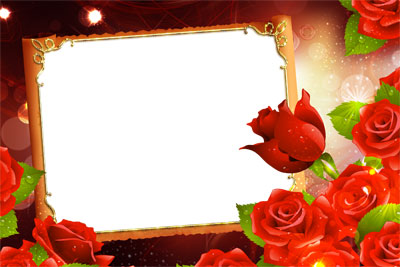 Рамка для фото - Красные розы