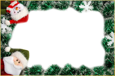 Рамка для фото - Дед Мороз и Снеговик