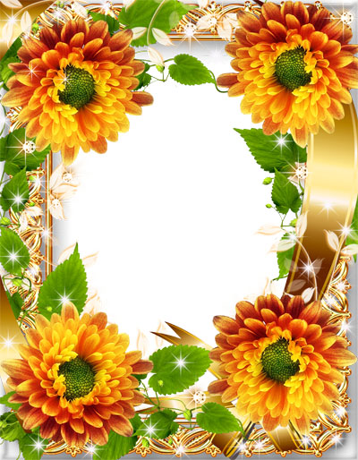 Рамка для фото - Солнечные цветы