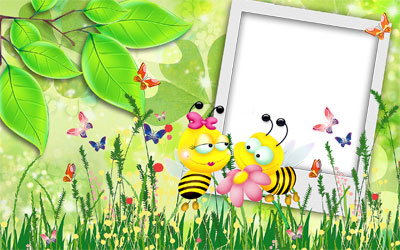 Рамка для фото - Мультяшные пчелки (2)