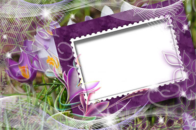 Рамка для фото - Пурпурное цветение