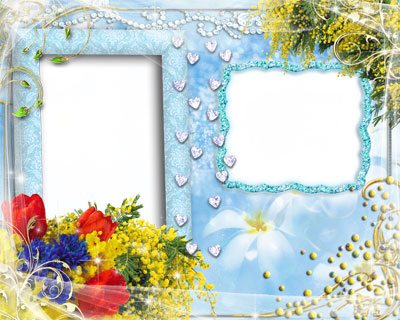 Рамка для фото - Весенние цветы