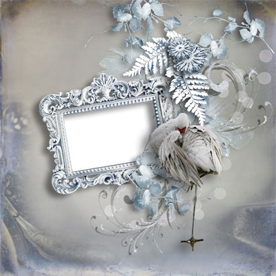 Рамка для фото - Белая птица счастья
