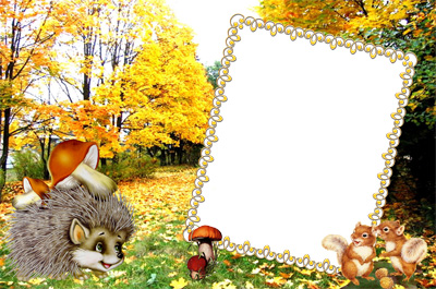 Рамка для фото - Осень в лесу
