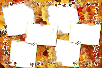 Рамка для фото - Осенний листопад (1)