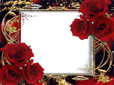 Рамка для фото - Красные розы