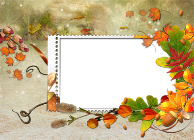 Рамка для фото - Осенний лес