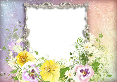 Рамка для фото - Цветы лета