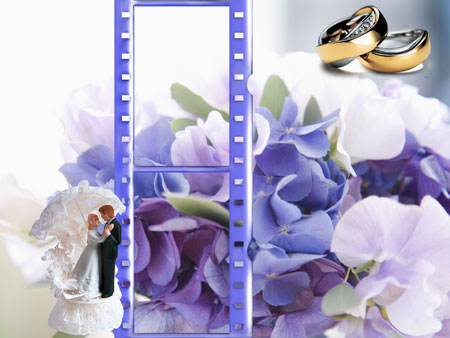 Рамка для фото - Свадебные цветы
