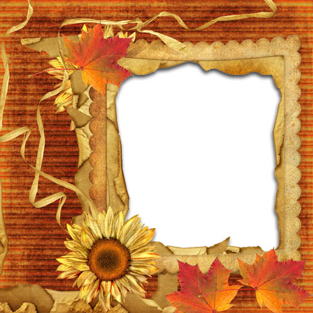 Рамка для фото - Золотая осень.