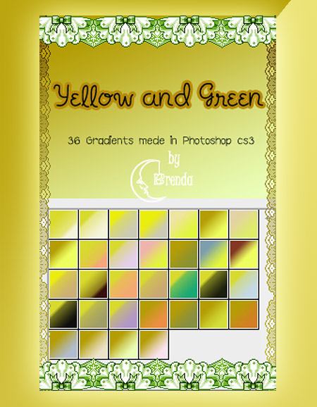 Градиенты - Жёлтые и зелёные