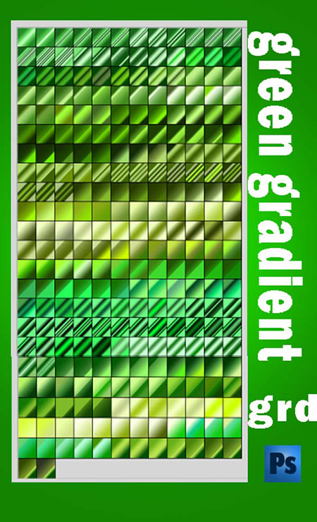 Градиенты - Зелёный микс