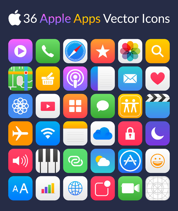 Иконки - Приложения Apple