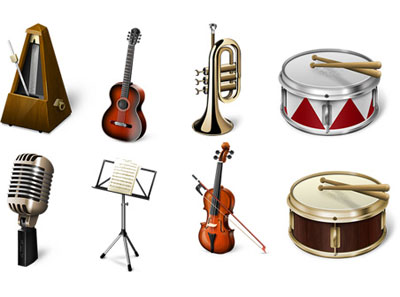 Иконки - Музыкальные инструменты