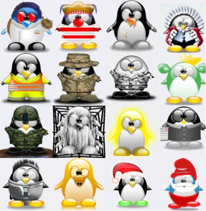 Иконки - Пингвины