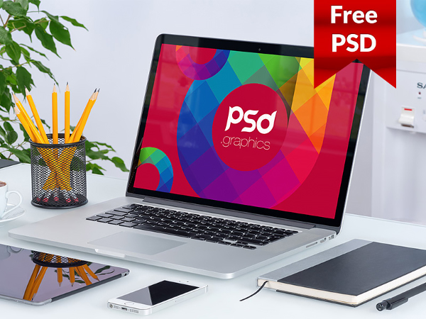 PSD исходник - Macbook Pro Mockup