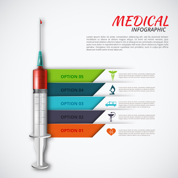 PSD исходник - Инфографика Медицина