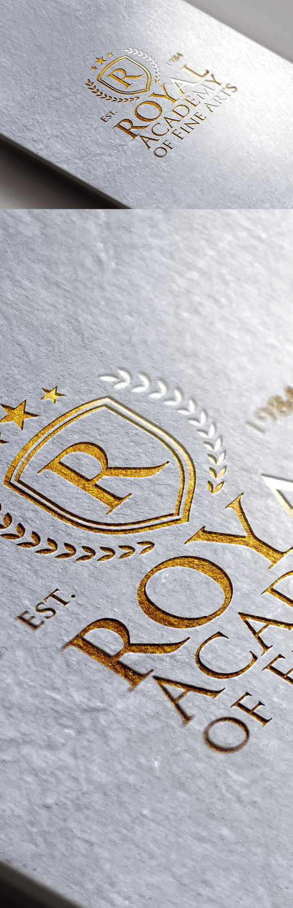 PSD исходник - Mockup Золотое лого