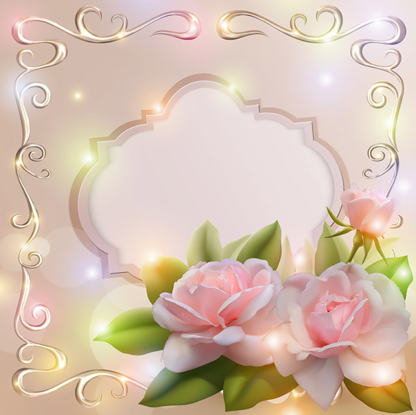 PSD исходник - Чудесный розовый туман на лепестках прекрасной розы