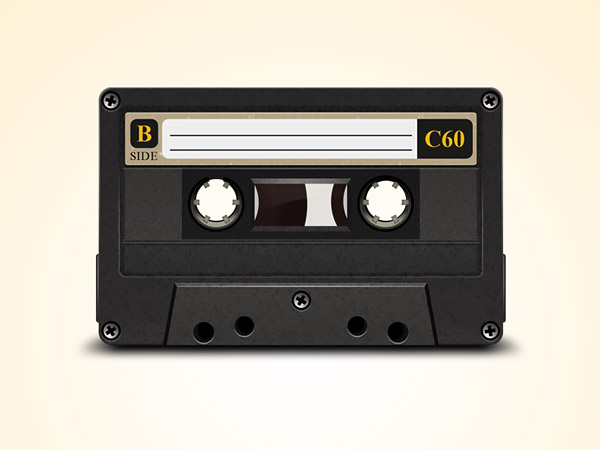 PSD исходник - Аудио кассета