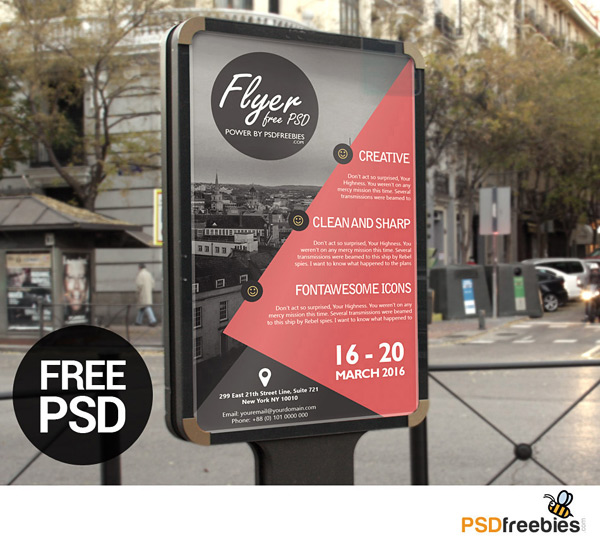PSD исходник - Бизнес постер