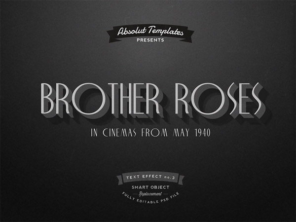 PSD исходник - Brother Roses (Old Movie)