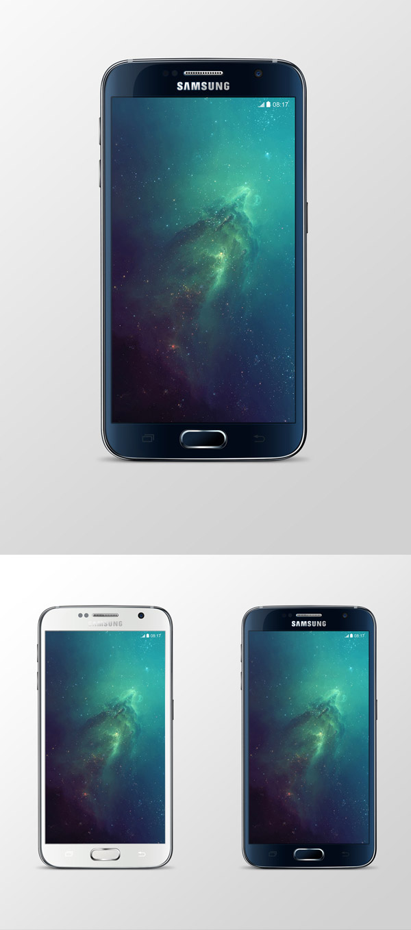  PSD исходник - Samsung Galaxy S6 (MockUp)