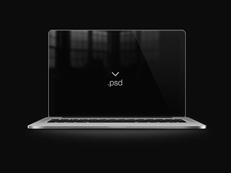 PSD исходник - Ноутбук