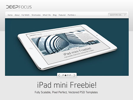 PSD исходник - iPad мини