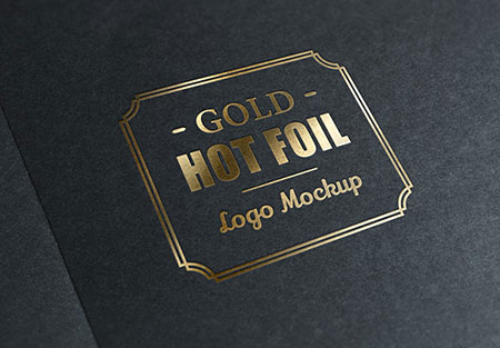 PSD исходник - Mockup Золотое лого