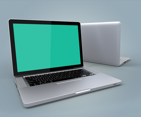 PSD исходник -  MacBook   