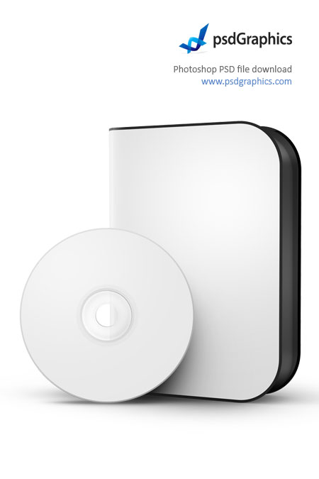 PSD исходник - Коробка и диск DVD