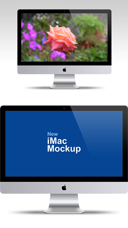 PSD исходник - Apple iMac 