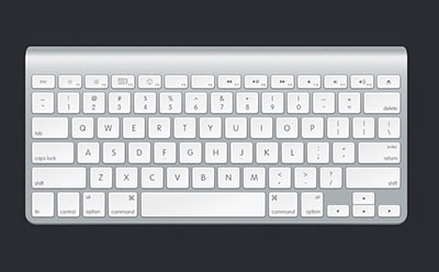 PSD исходник - Apple клавиатура