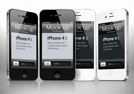 PSD исходник - iPhone (Mockup)