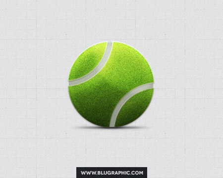 PSD исходник - Теннисный мяч  
